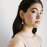 Anna Hoops + Mother of Pearl Charms