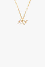 Diamond Aquarius Necklace