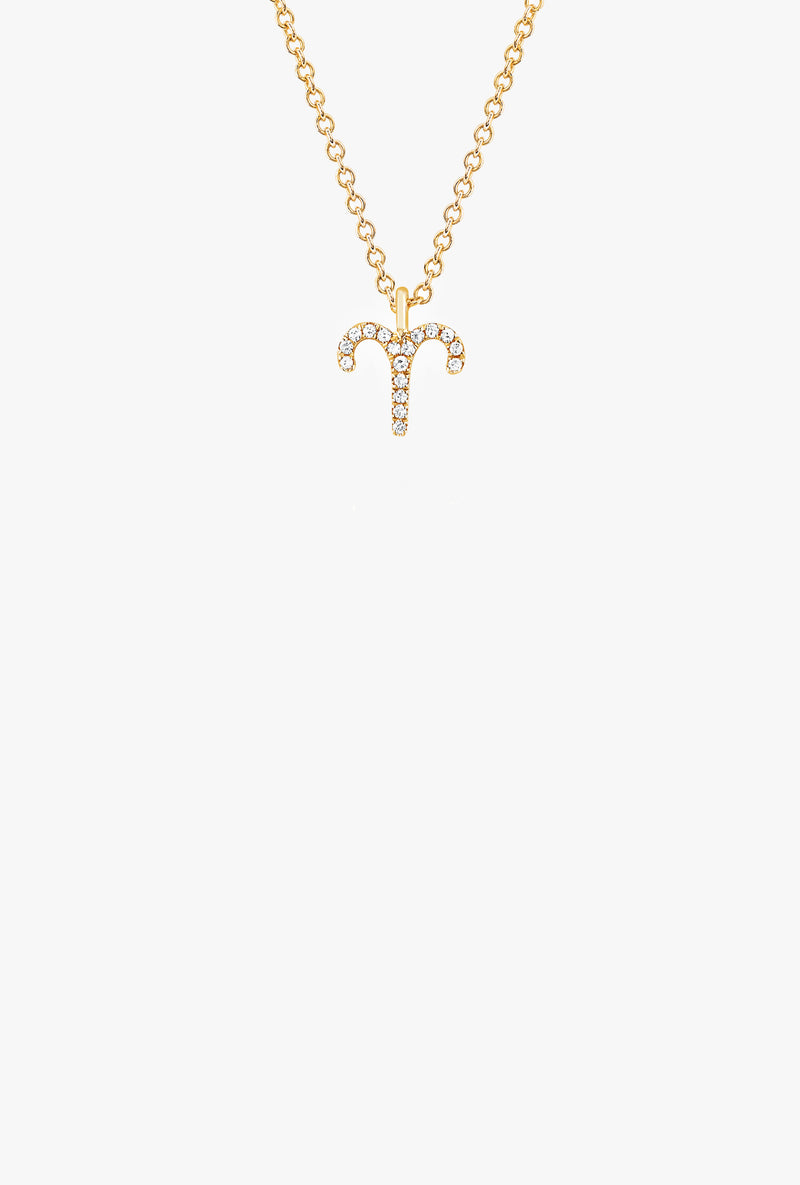 Diamond Aries Necklace