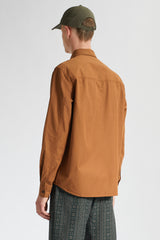 Avenir Crispy Check Shirt in Rust