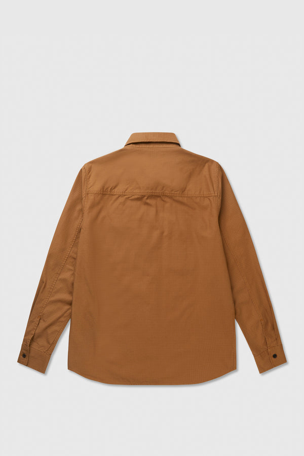 Avenir Crispy Check Shirt in Rust