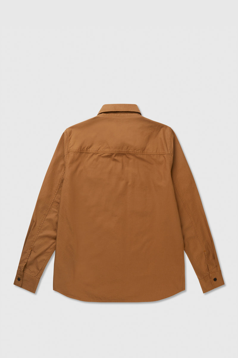 Avenir Crispy Check Shirt in Rust