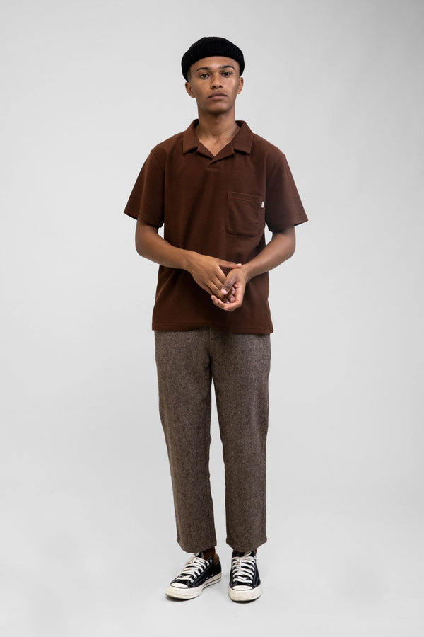 Vintage Terry Polo in Chocolate