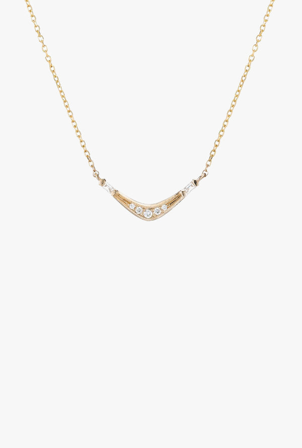 Baguette Wave Necklace