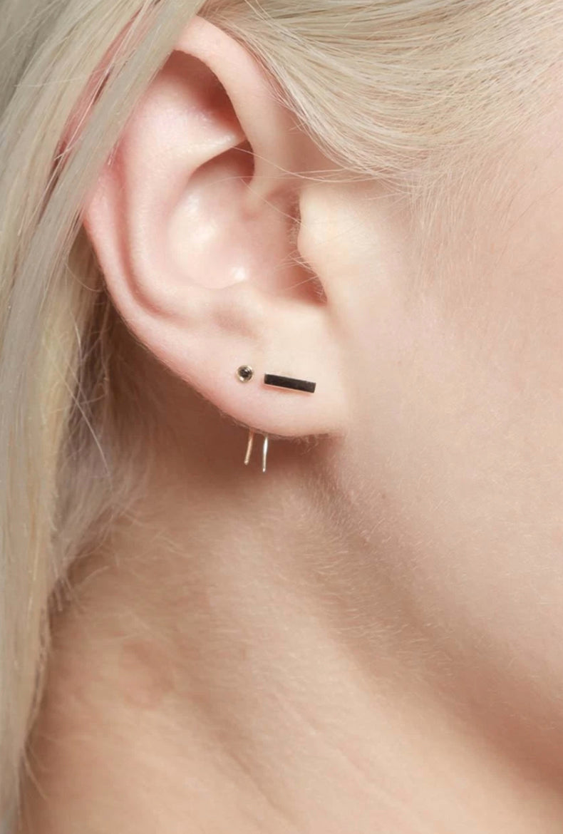 Bar on Infinite Tusk Earring