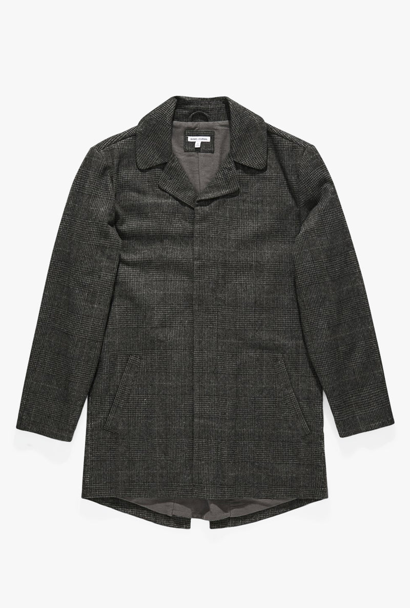 Brooklyn Plaid Trench Jacket
