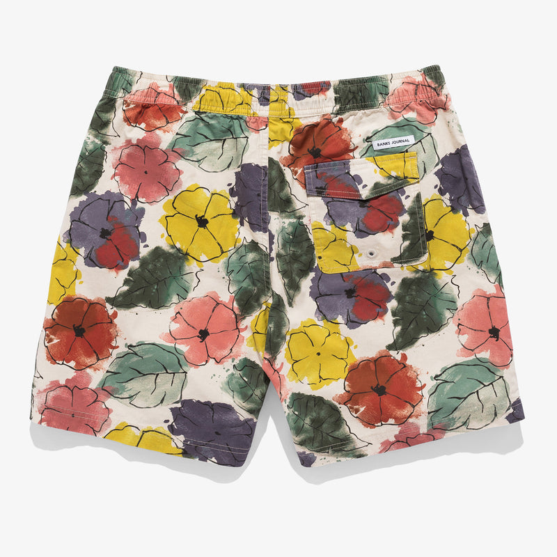 Soho Elastic Boardshort in Bone