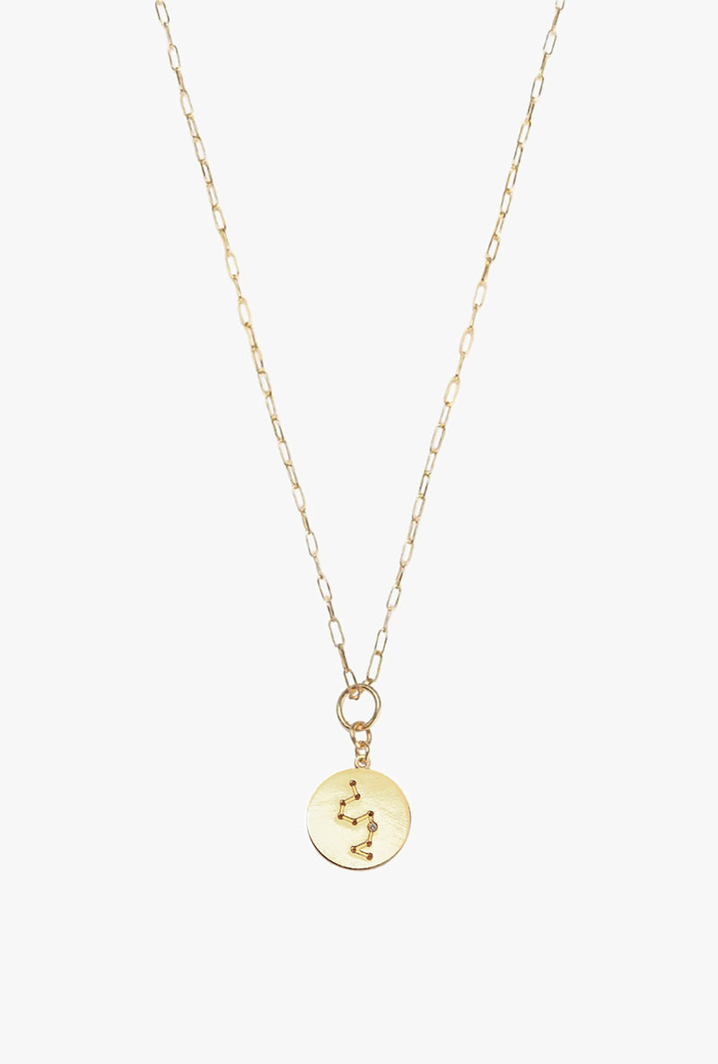 Constellation Leo Charm Necklace