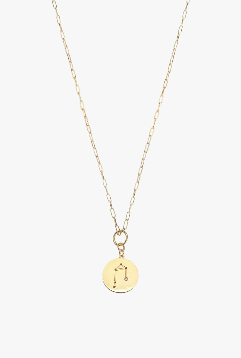 Constellation Libra Charm Necklace