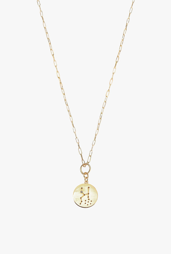 Constellation Taurus Charm Necklace