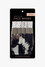 Cotton Face Mask Set of 3 in Neutral