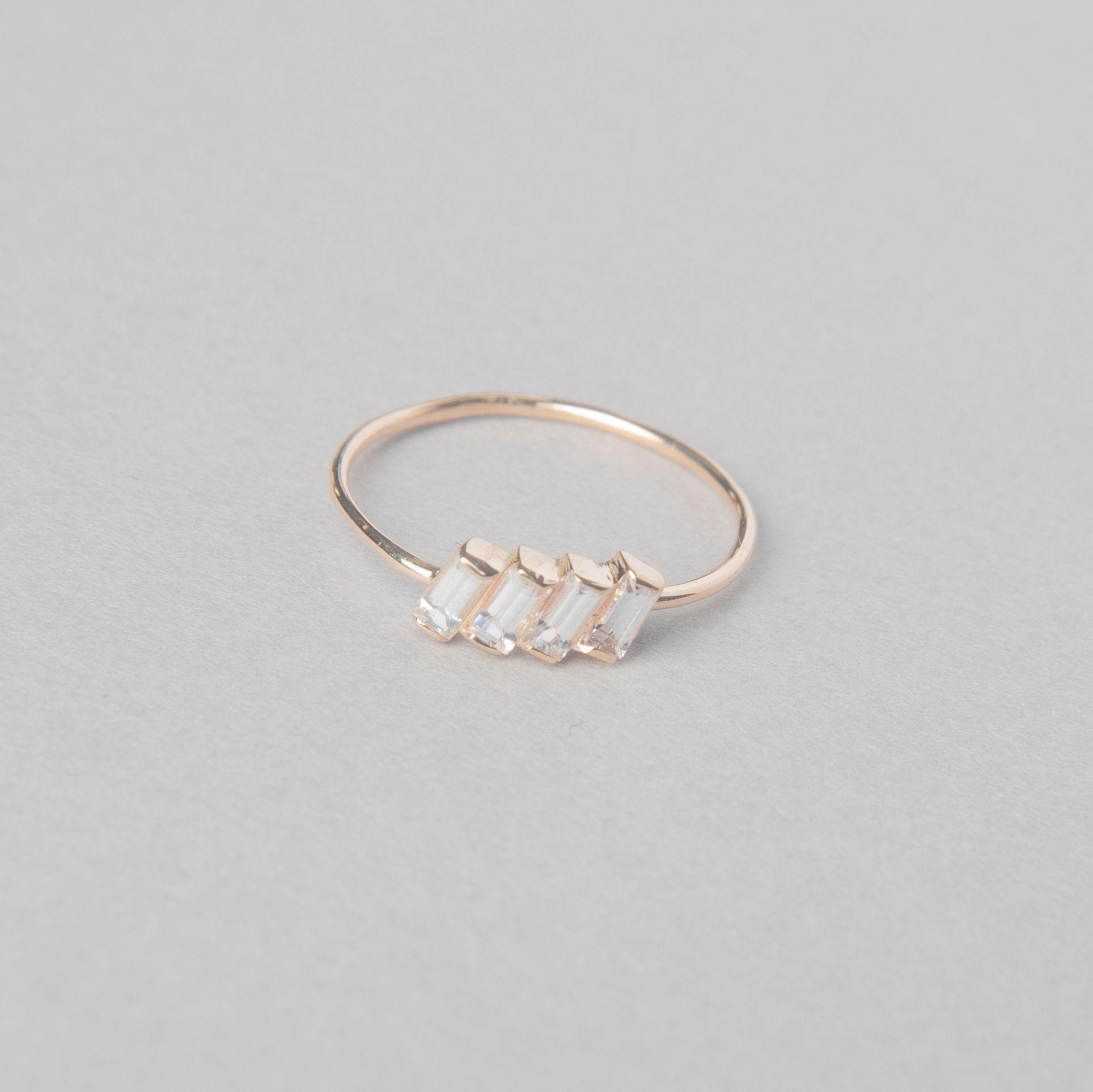 SAPPHIRE BAGUETTE RING