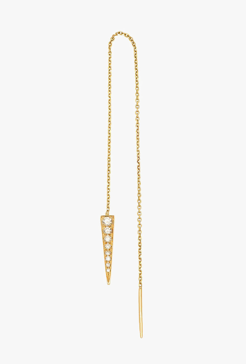 Dia Dagger Threader Earring - Single