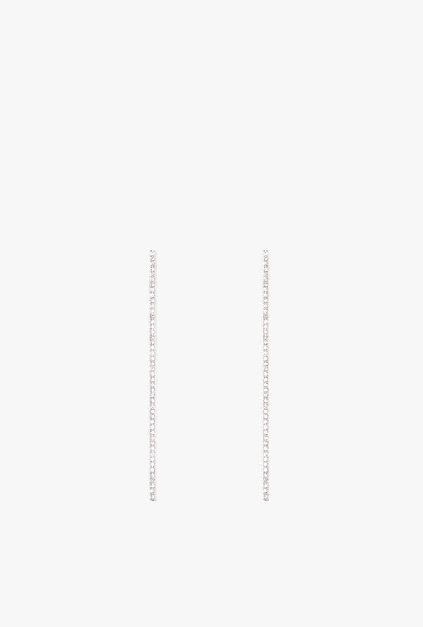 Diamond Bar Earrings