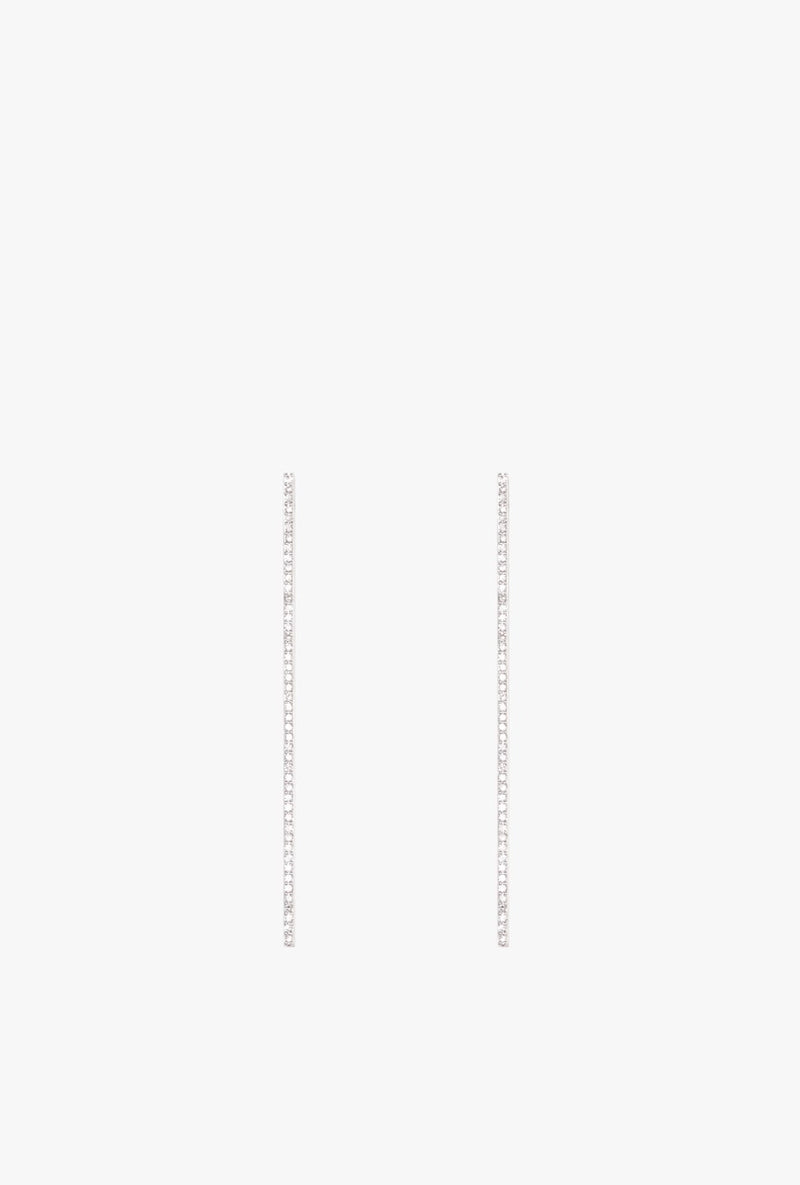 Diamond Bar Earrings