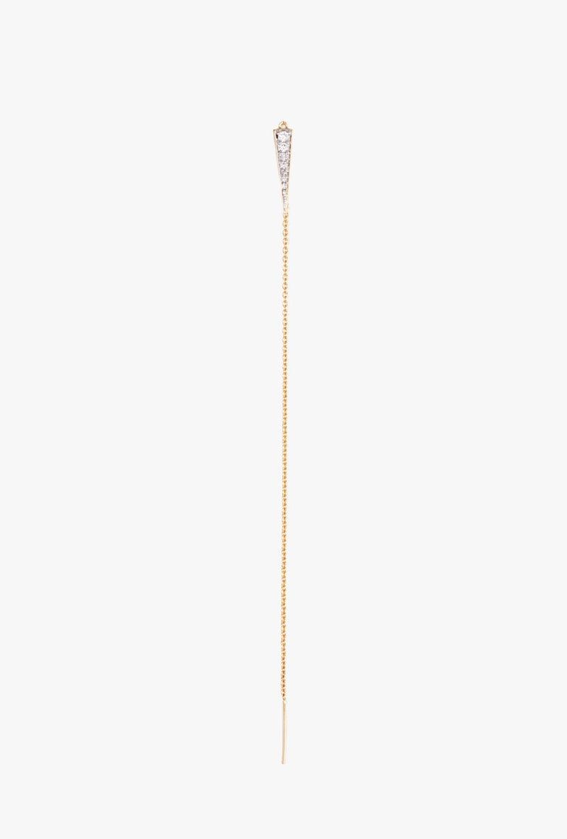 Dia Dagger Threader Earring - Single