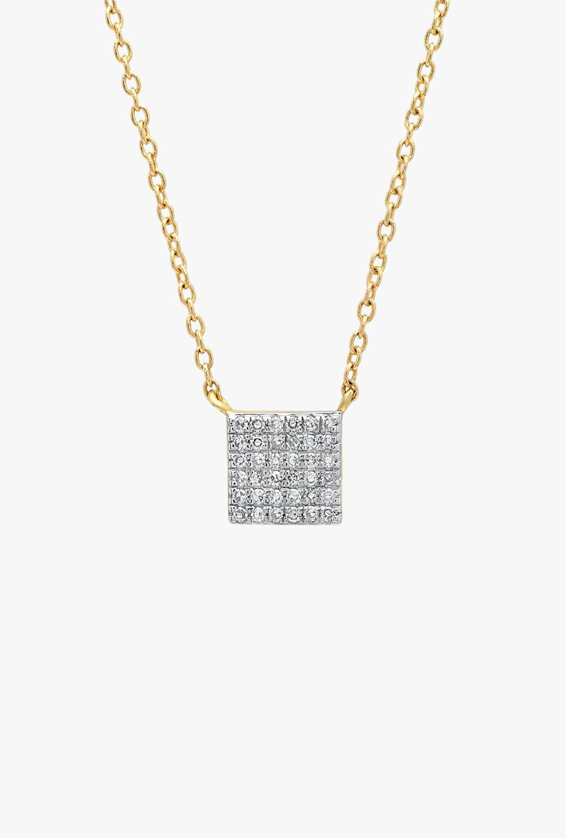 Diamond Square Necklace