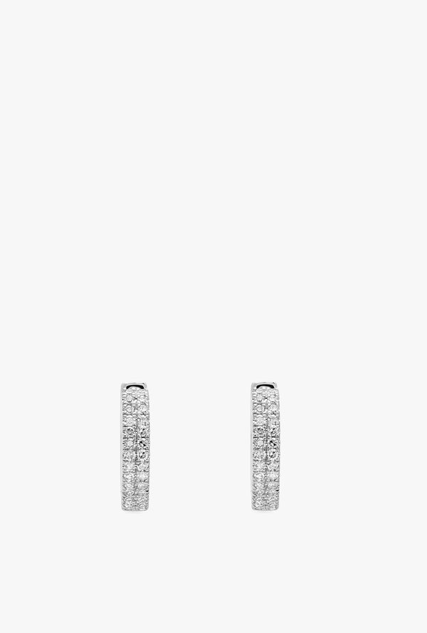 Diamond Huggie Earrings