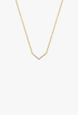 Diamond Mini Chevron Necklace