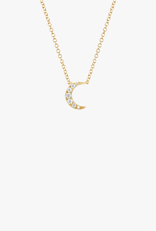 Diamond Moon Choker Necklace