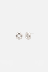 Donut Studs, Silver