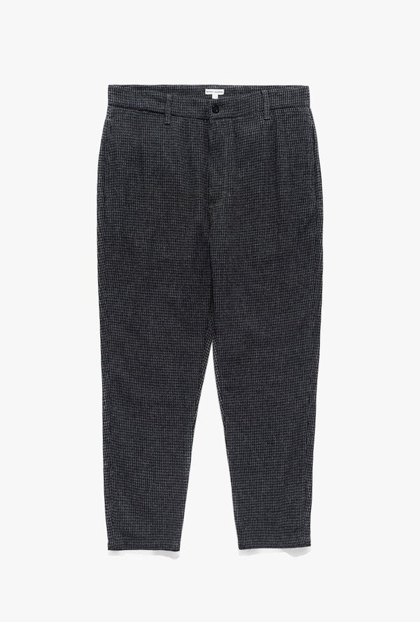 Downtown Gingham Check Pant in Dirty Black