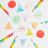 Geometric Sticky Notes in Cool