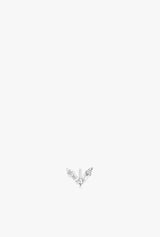 Diamond Baguette Chevron Stud Earring - Single