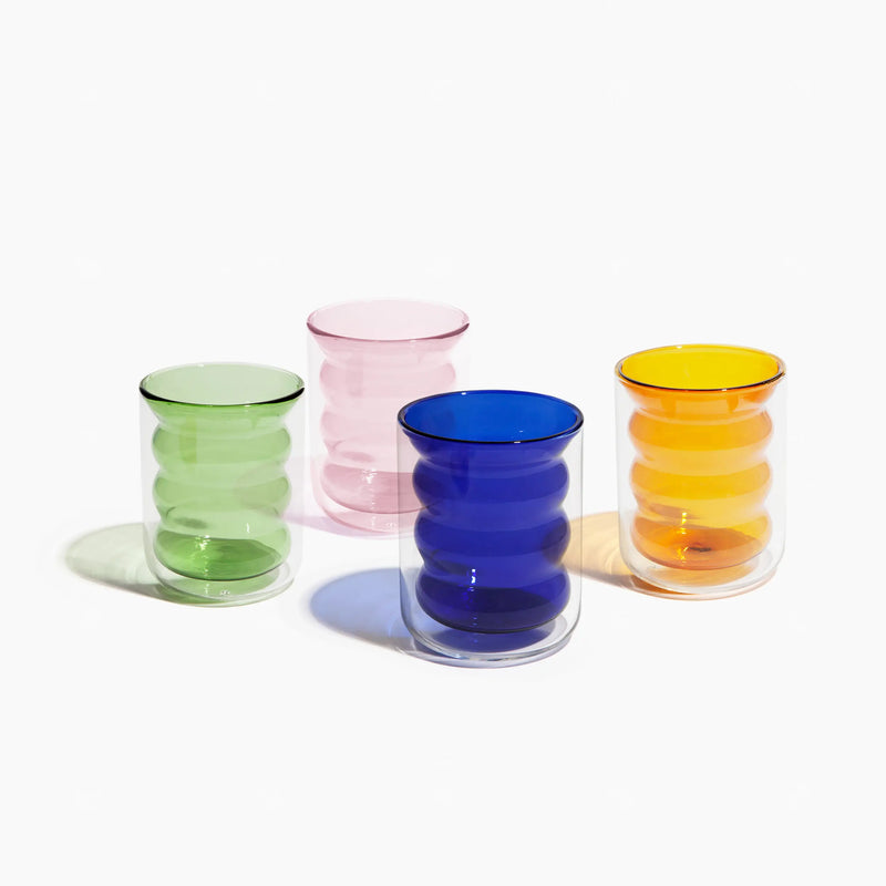 Double Wall Groovy Cup in Green