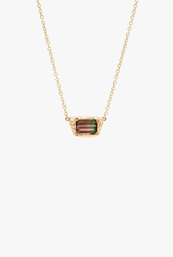 Freja Necklace with Watermelon Tourmaline