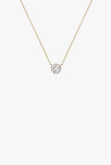 Full Cut Diamond Disc Choker Necklace