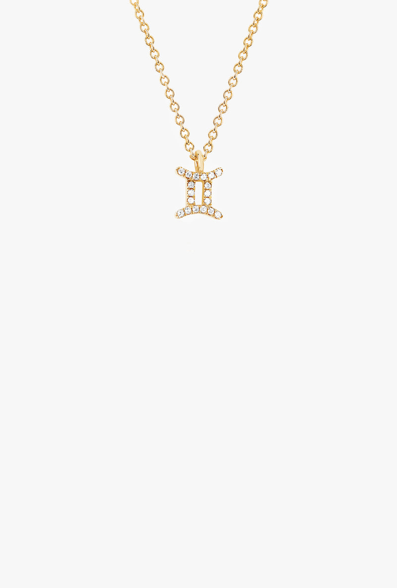 Diamond Gemini Necklace