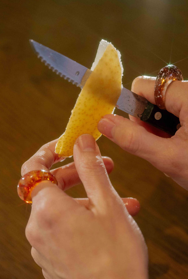 Glass Ring in Exotic Grapefruit