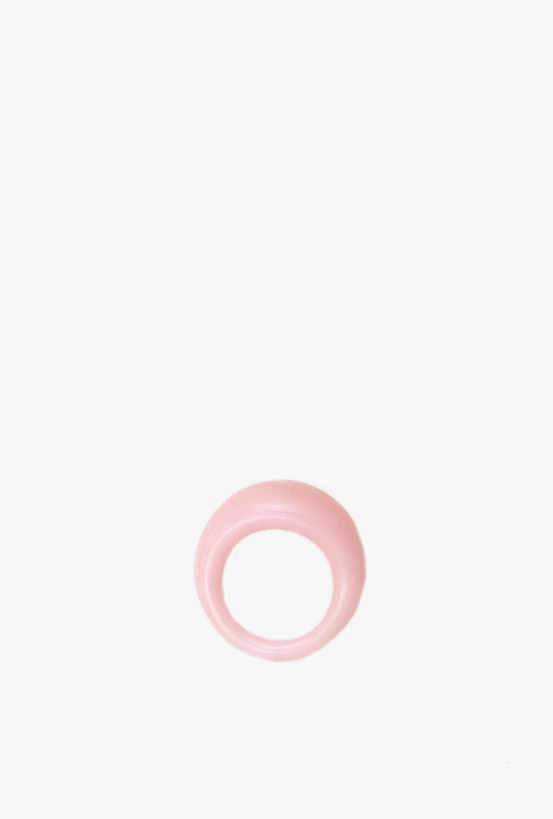 Glass Ring in Neon Pink