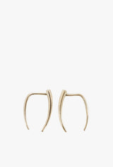 Classic Infinite Tusk Earrings in Yellow Gold