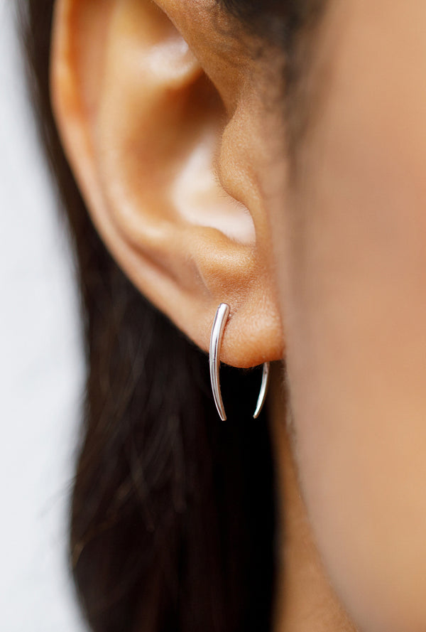 Single Infinite Tusk Earring
