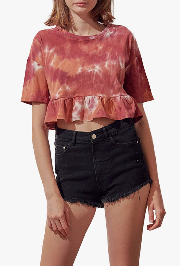 Jayme Tie Dye Cropped Tee