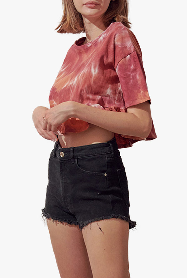 Jayme Tie Dye Cropped Tee