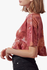 Jayme Tie Dye Cropped Tee