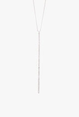 Long Diamond Bar Necklace
