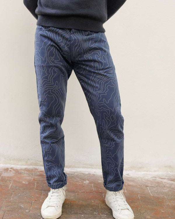 Canvas Cham Pants / River Maps