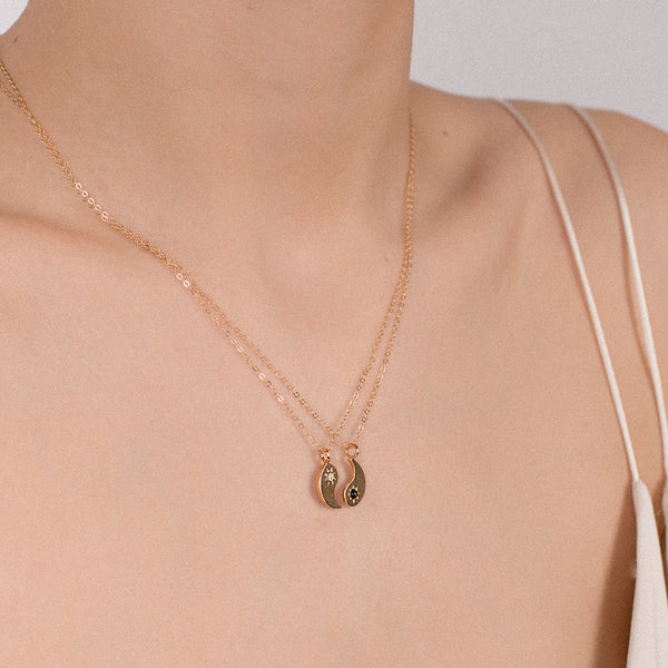 Yin + Yang Necklace Set