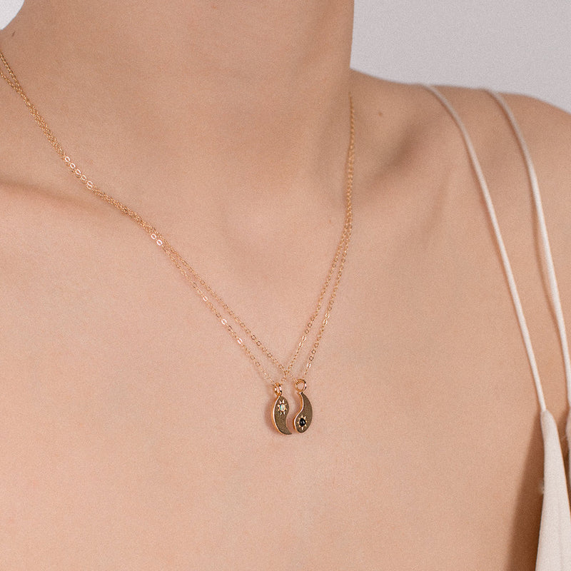 Yin + Yang Necklace Set