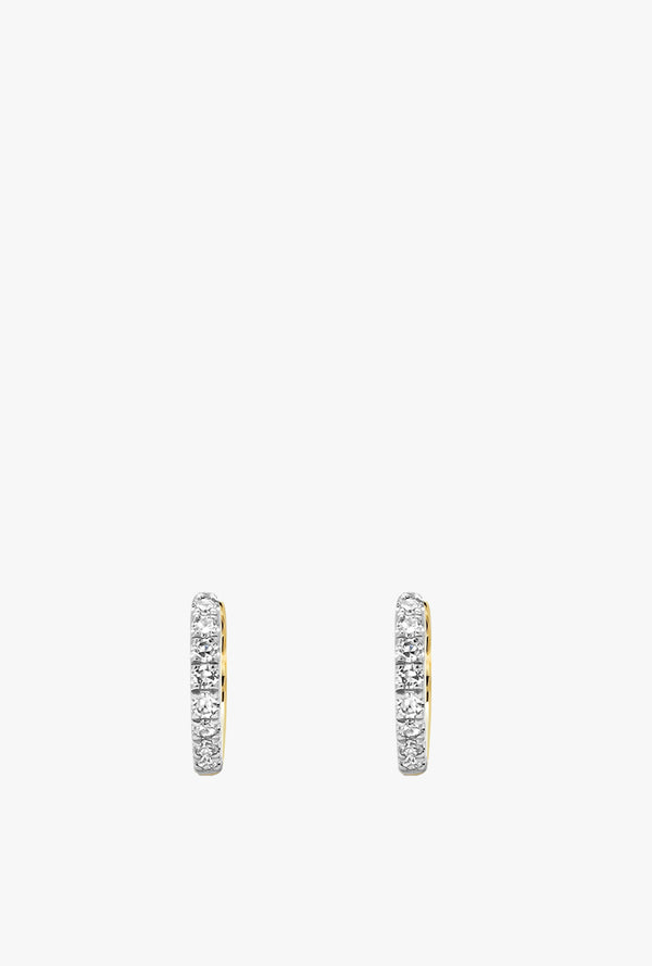 Mini Diamond Huggie Earrings