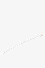 Pave Diamond Triangle Threader Earrings