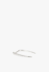 Pave Infinite Tusk Earring S