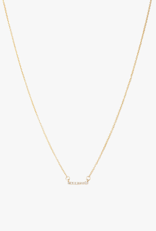 Pave Mini Bar Necklace
