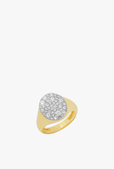 Diamond Pinky Signet Ring