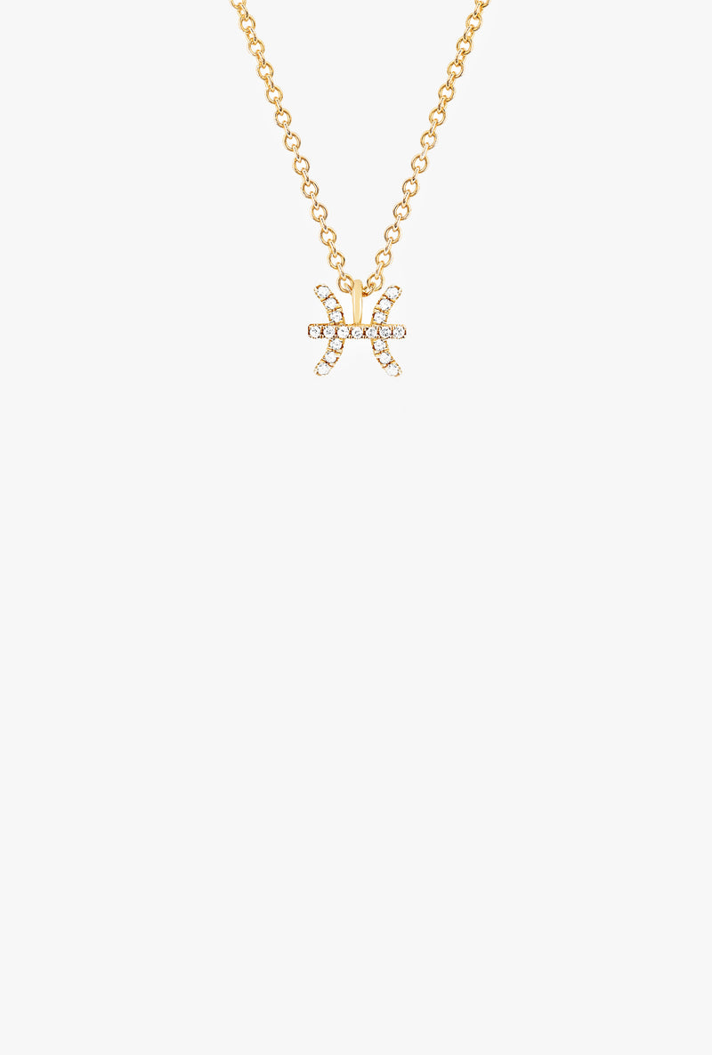 Diamond Pisces Necklace