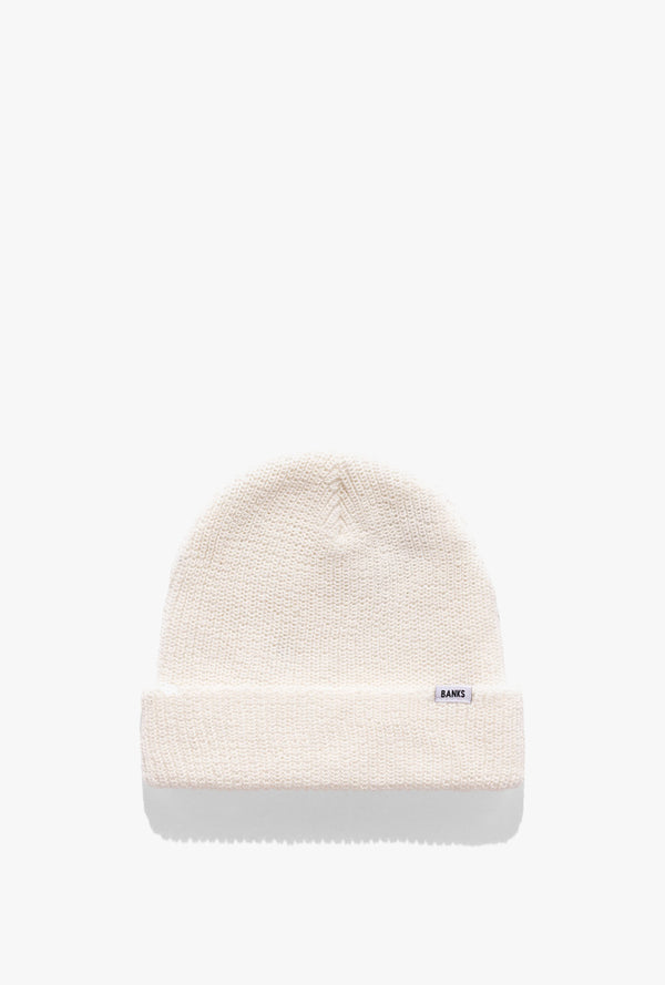 Banks Journal Primary Beanie in Off White